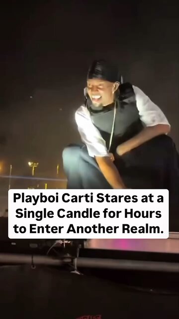 Playboi Carti Meditates In Complete Darkness BEFORE Stepping On Stage 🕳️🐇