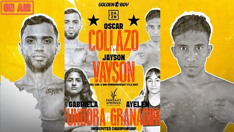 Golden Boy Promotions Presents: Oscar Collazo vs. Jayson Vayson