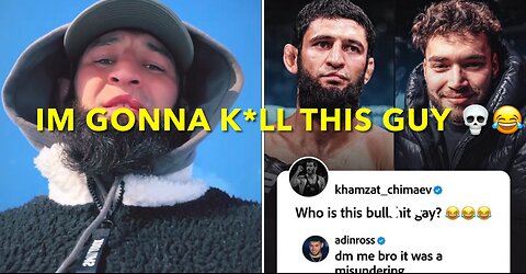 KHAMZAT CHIMAEV THREATENS ADIN ROSS 😂💀