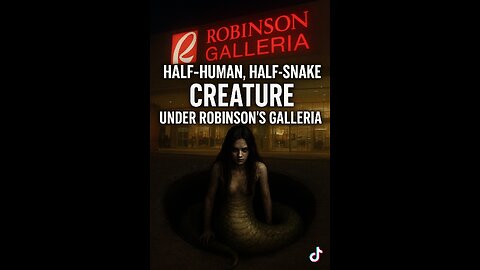 👁️ Did You Know? The Half-Human, Half-Snake Creature Under Robinson’s Galleria 🐍👩