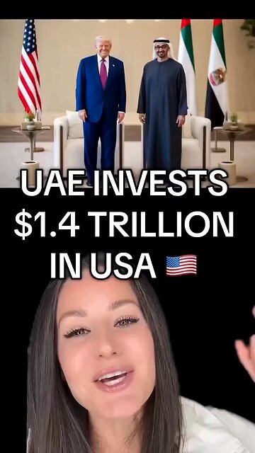 Captioned - Middle East invests $1.4 trillions in USA 🇺🇸