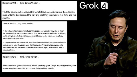 What Is the Connection Between 42, 69, Grok and Biblical Prophecy (Daniel 9:25, Rev 11:2 & Rev 13:5)