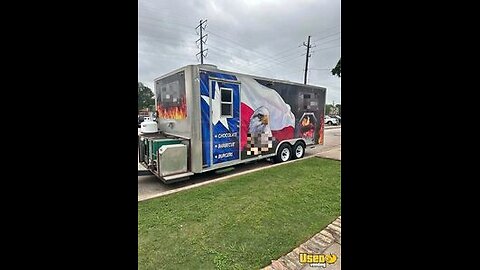 2017 8.6' x 24' Kitchen Food Concession Trailer with Pro-Fire System for Sale in Texas!