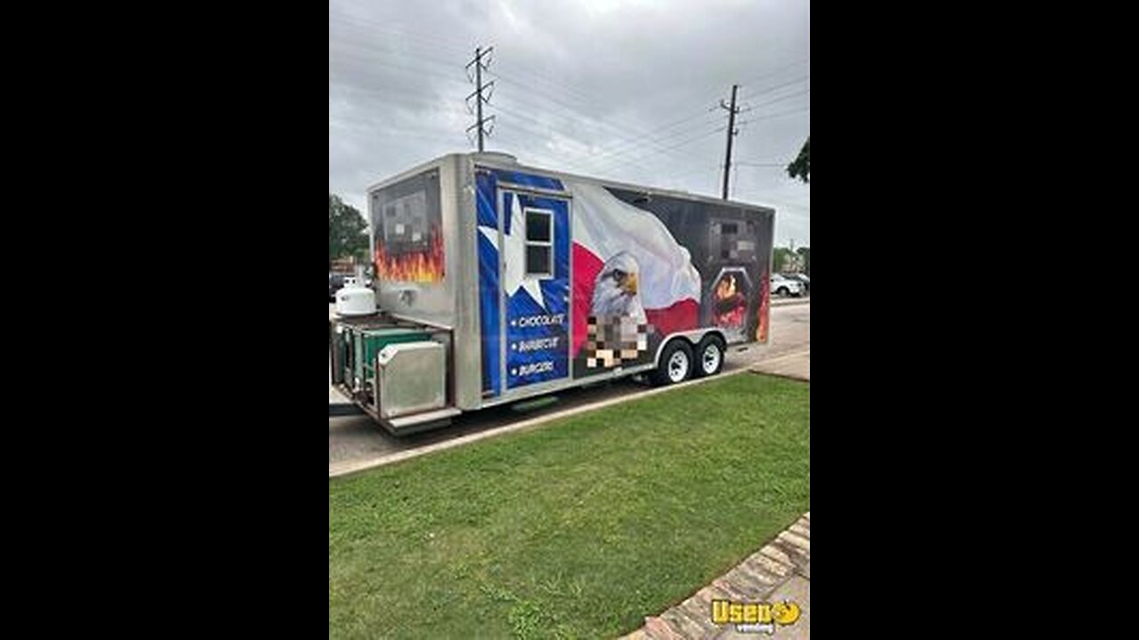 2017 8.6' x 24' Kitchen Food Concession Trailer with Pro-Fire System for Sale in Texas!