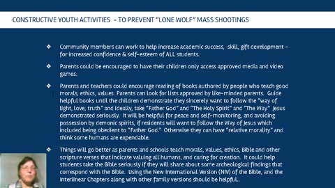 Constructive Activities to Stop Lone Wolf Shootings (3)