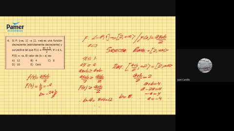 PAMER SEMESTRAL 2023 | Repaso 4 | Álgebra