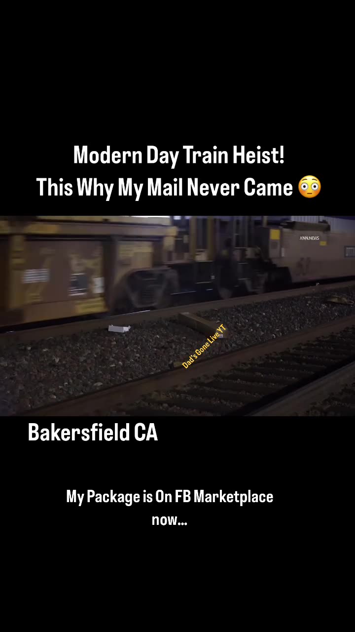 Train burglary caught on camera in Bakersfield California earlier this month