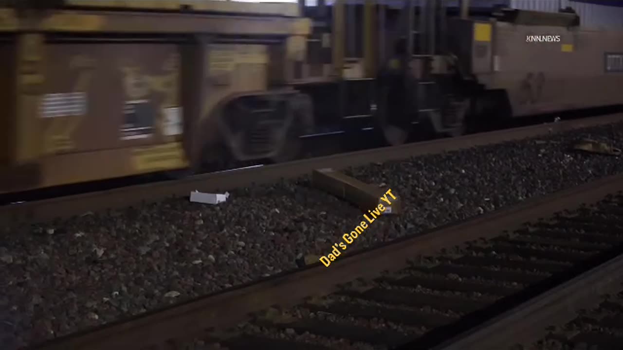Train burglary caught on camera in Bakersfield California earlier this month