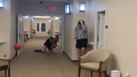 College Pitcher Accidently Launches Basketball at Dormmate's Head