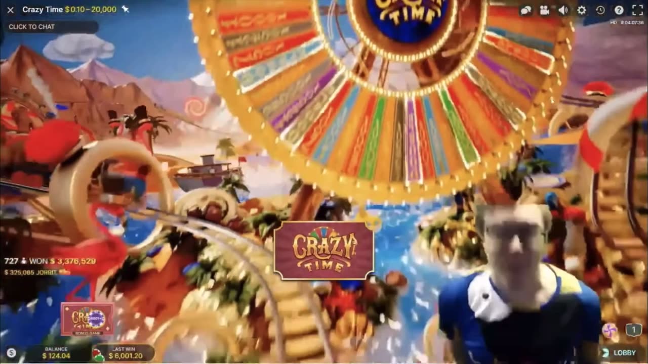 5000x win ON CRAZY TIME!