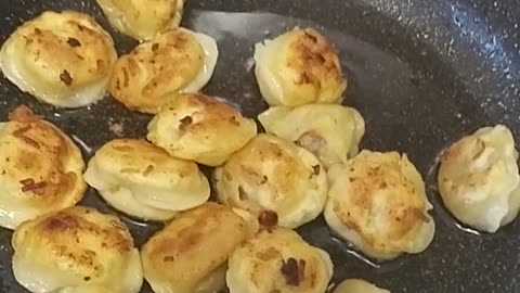 Delicious mini pies in a frying pan
