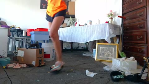 Working in the garage