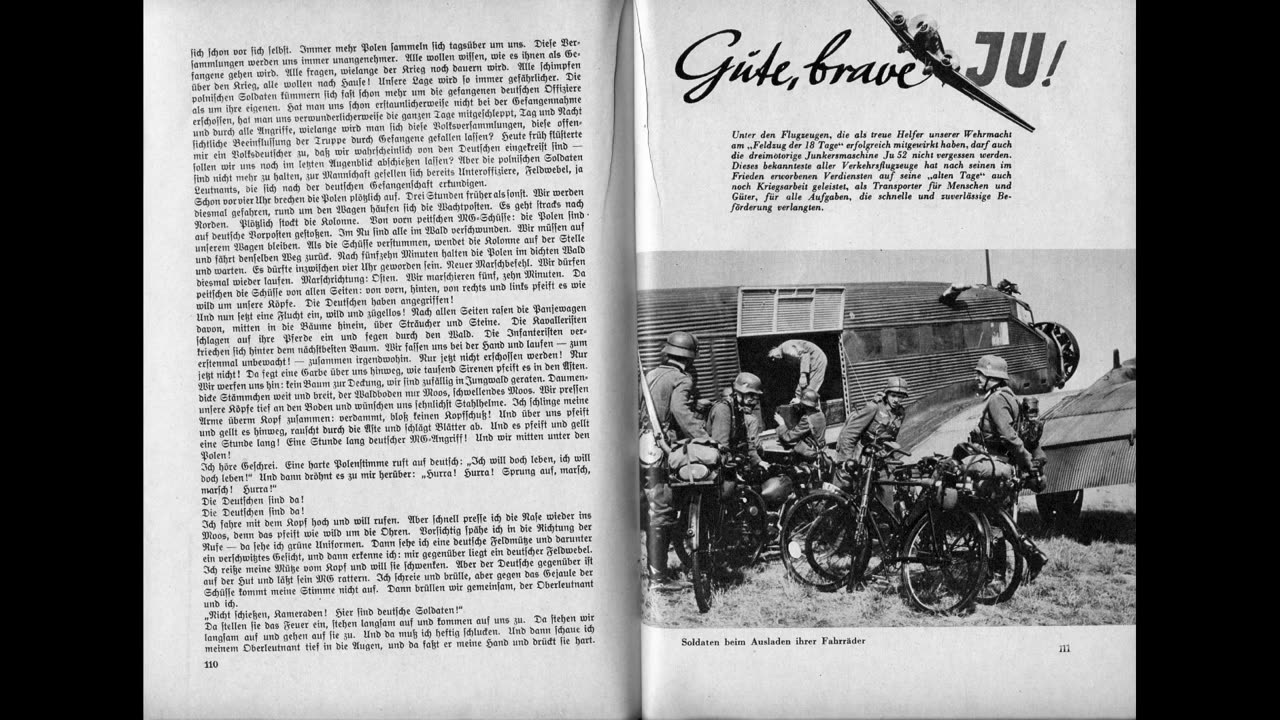 Schlag auf Schlag - Die Deutsche Luftwaffe in Polen (1939, 67 Doppels., Scan, Fraktur)