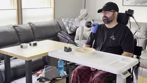 Neuralink enabled a paralyzed ALS patient to control a robotic arm and feed himself using only his thoughts