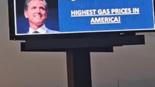 Digital Billboard in Commiefornia Says All You Need to Know About Gavin Newscum