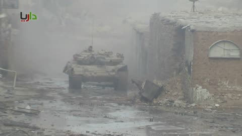 🚀🔥 Syria War | Syrian T-72 Tanks Clash in Daraya Battlefield | RCF
