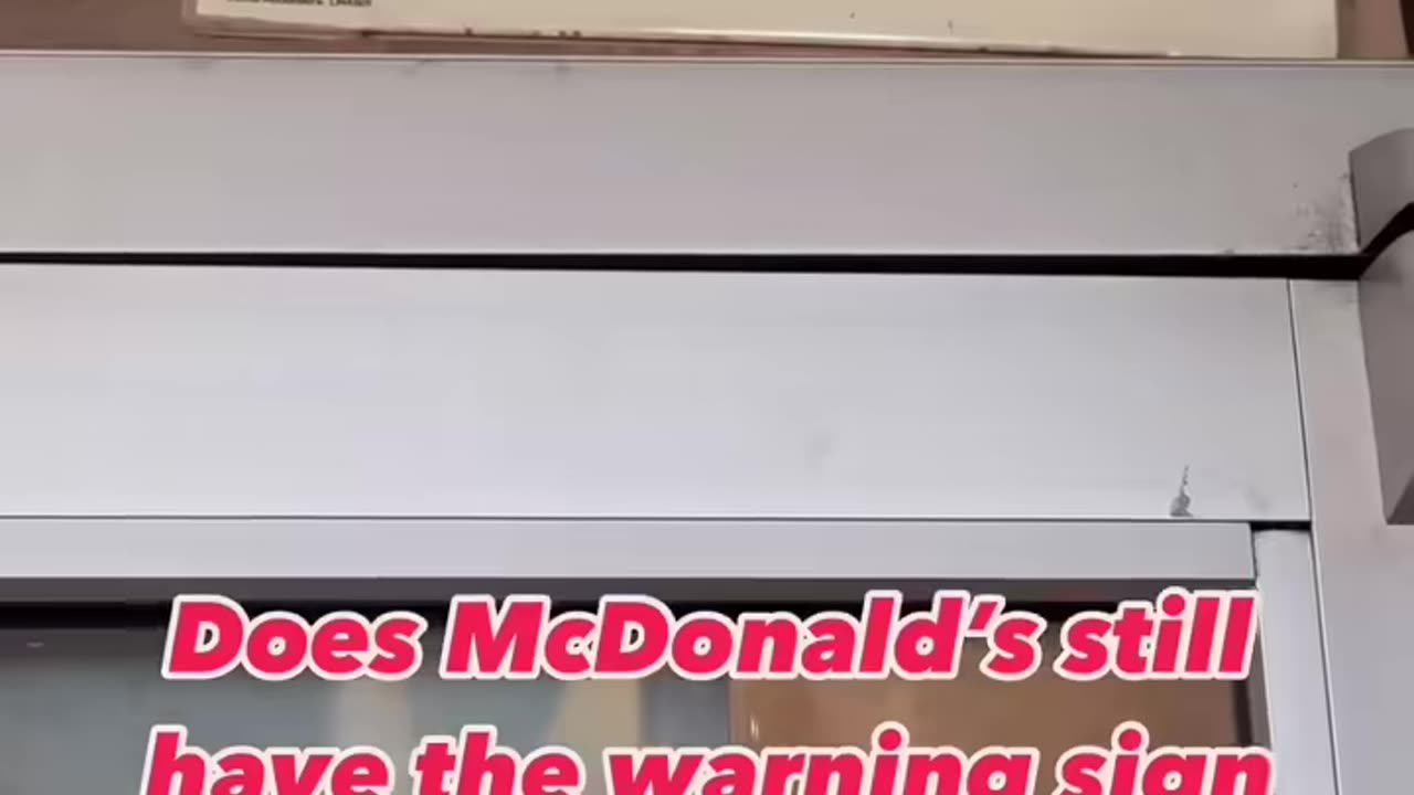 McDonald Chemical Warning Sign-Cancer Causing