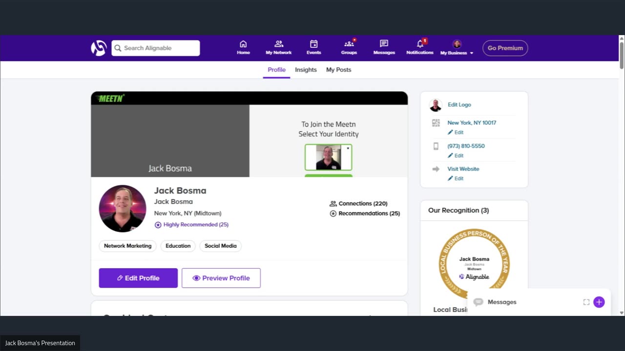 Join Alignable As A Free User And Network With Small Business Owners