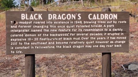 Black Dragon's Caldron in Yellowstone National Park
