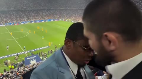 Khabib Nurmagomedov Meets Samuel Eto'o at PSG vs Inter Milan Champions League Final
