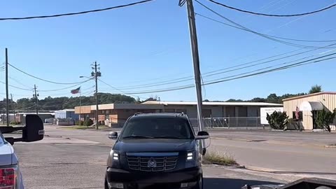 Truck took a leap of faith and barely stuck the landing