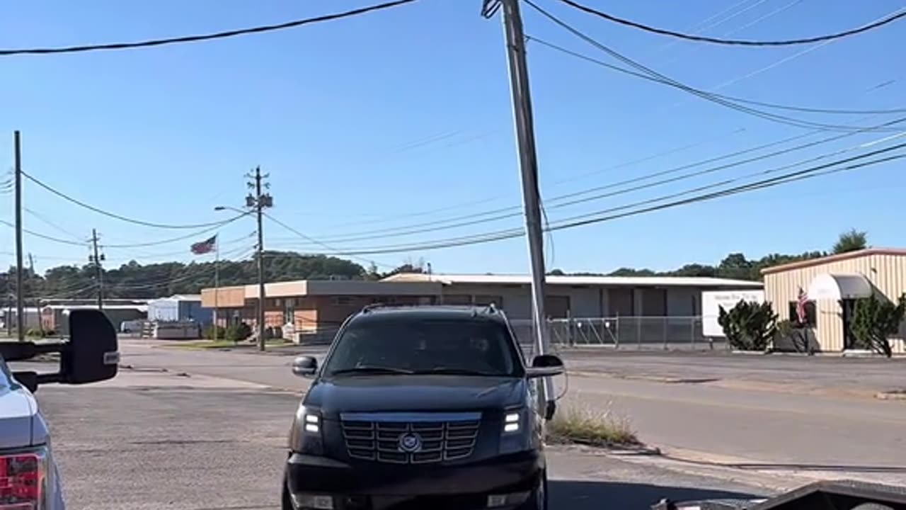 Truck took a leap of faith and barely stuck the landing