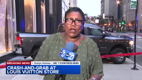 negros smash and grab Louis Vitton store