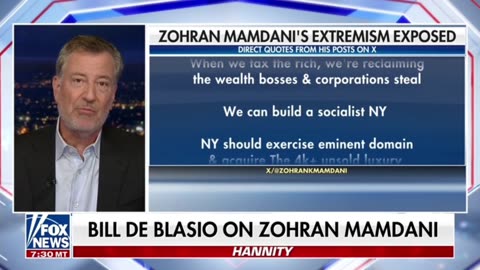 Fmr NYC Mayor Bill de Blasio to Dems Be Like Mamdani