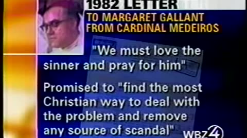 Jan. 24, 2002, WBZ-TV - Secret Letters Fuel Boston Catholic Child Sex Abuse Crisis