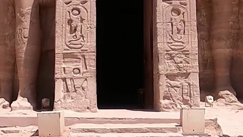 Entering the Abu Simbel Temple!
