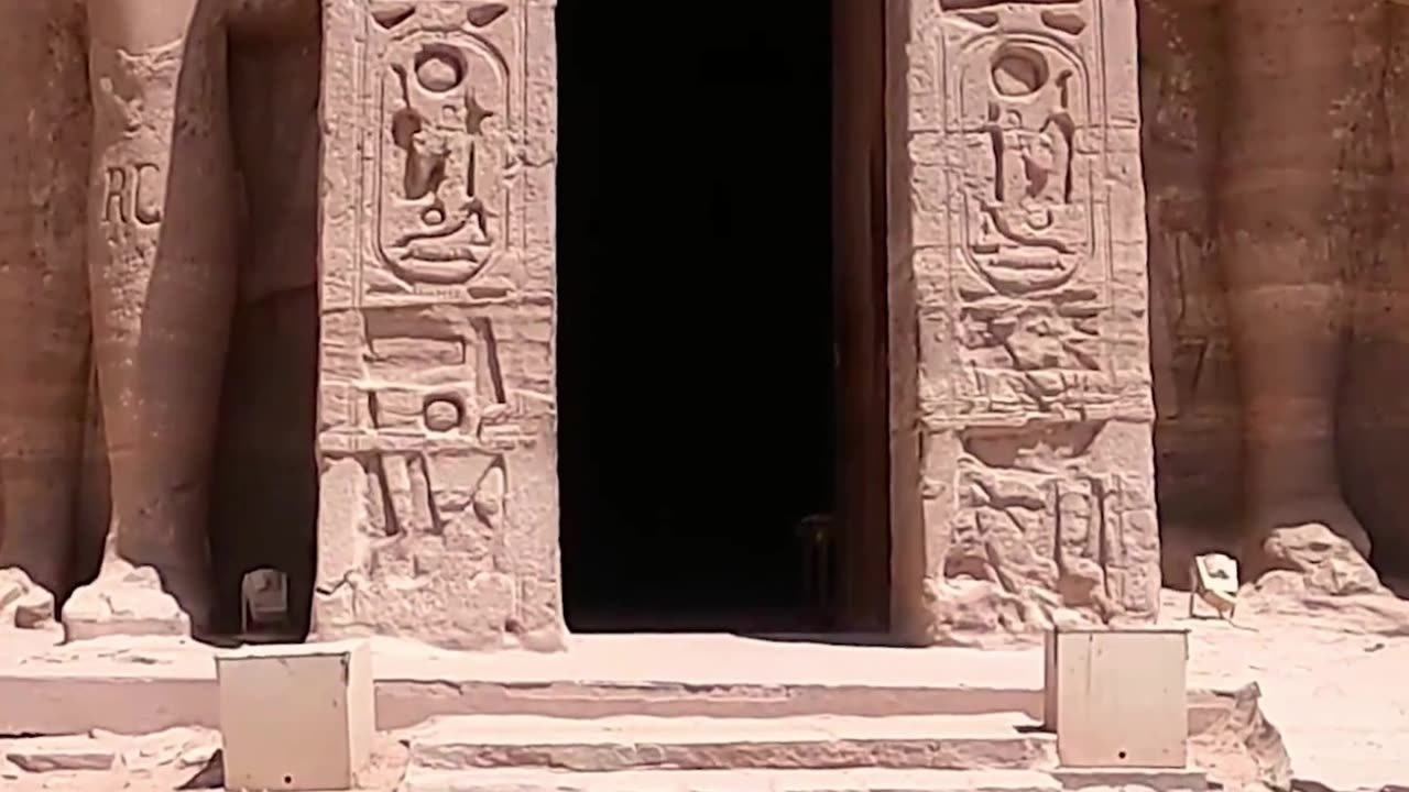 Entering the Abu Simbel Temple!