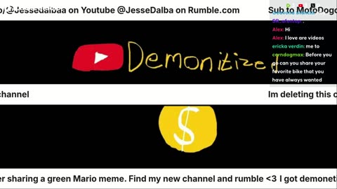 Im deleting this channel Go to Rumble.com @JESSEDALBA