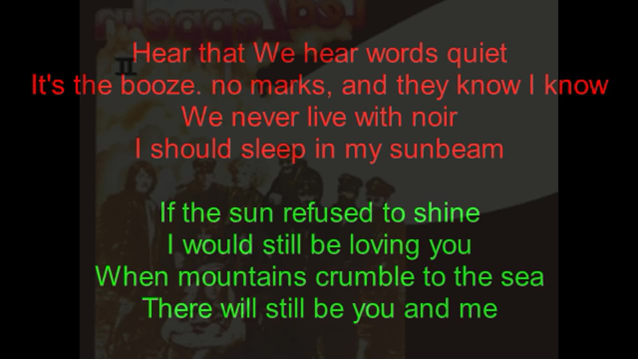 Led Zeppelin II #4 Thank You (backward lyrics in red)