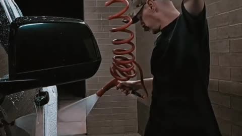 sexy guy - excited at the carwash