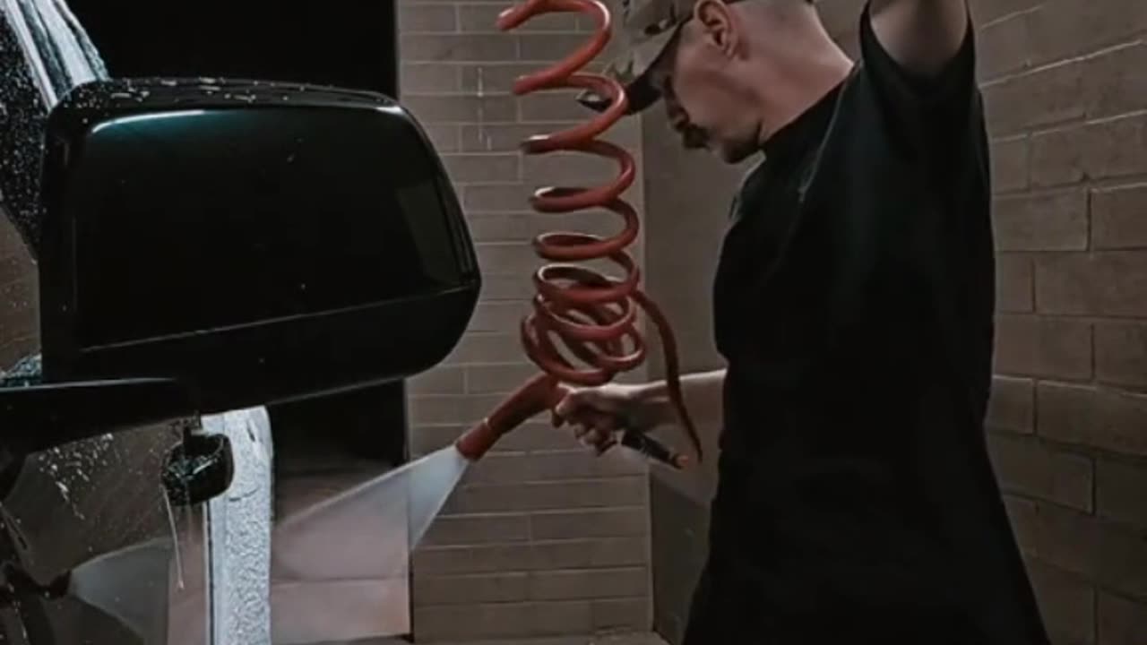 sexy guy - excited at the carwash