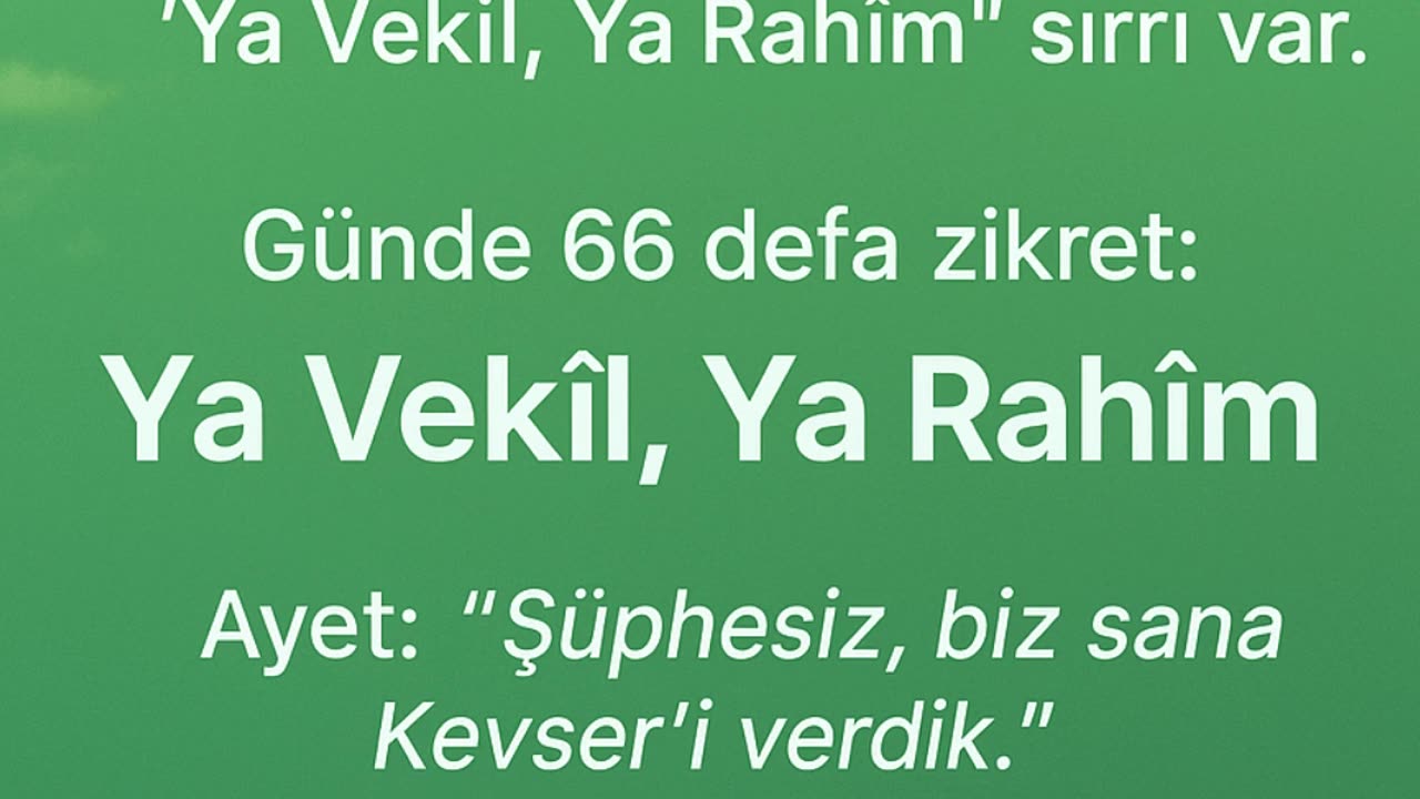 Kevser İsminin Sırrı: Bu Zikirle Rızık ve Bereket Kapısı Açılıyor!