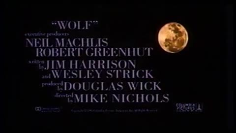 Wolf Movie Teaser 1994