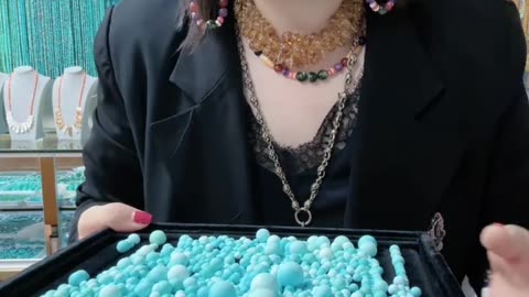 250520-12 Turquoise Beads: Breathtaking Natural Jewelry