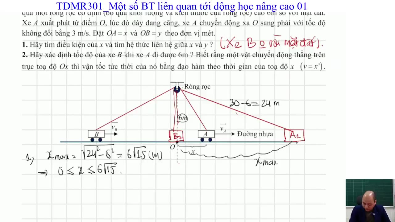 "TDMR301_Một số BT liên quan tới động học nâng cao "