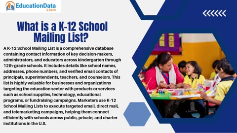 What are the benefits of your K 12 email list?