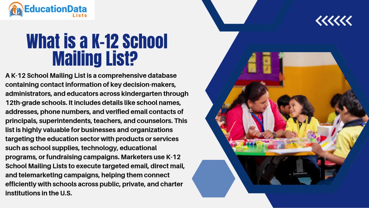 What are the benefits of your K 12 email list?