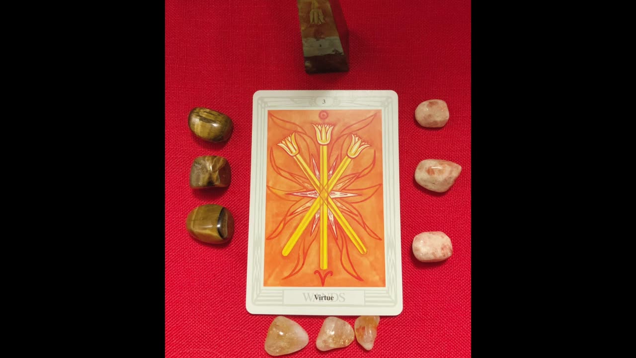 Sun in Aries and Three of Wands