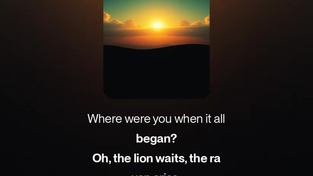 Where were you?