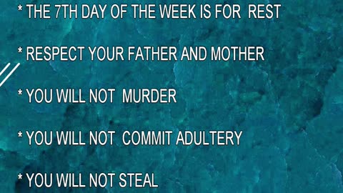 The 10 Commandments Introduction