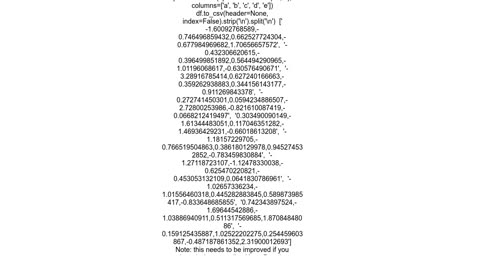 How to turn a pandas dataframe row into a comma separated string