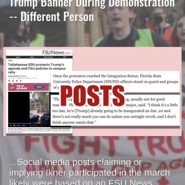 Fact Check: Photo Does NOT Show Phoenix Ikner Marching Behind Anti-Trump Banner During Demonstration