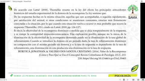 SAVIA REGULAR 2025 | Semana 11 | Psicología