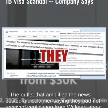 Fact Check: Walmart Did NOT Fire VP For Taking Daily Kickbacks In H-1B Visa Scandal -- Company Says