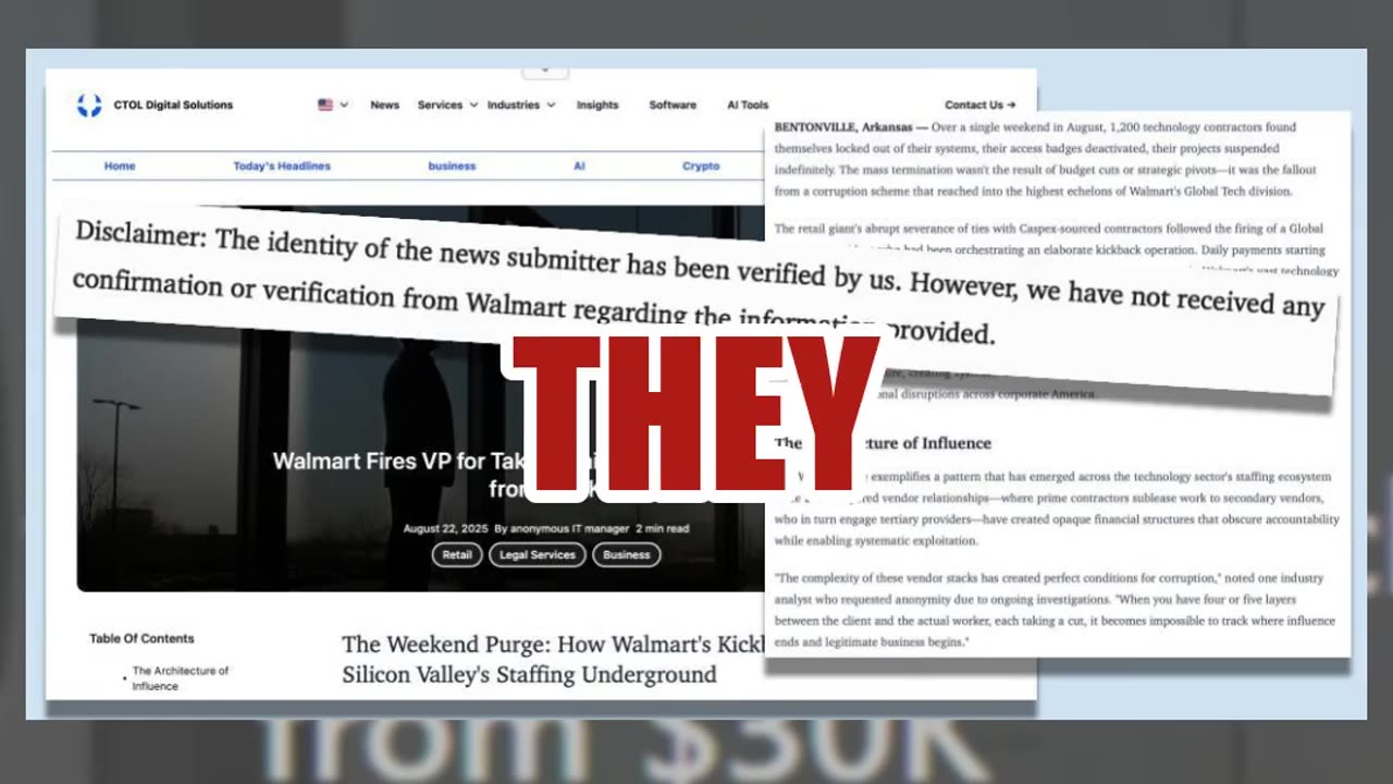 Fact Check: Walmart Did NOT Fire VP For Taking Daily Kickbacks In H-1B Visa Scandal -- Company Says