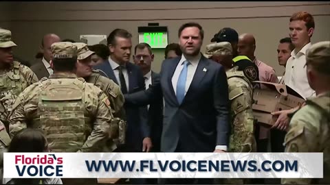 JD Vance, Pete Hegseth & Stephen Miller thank Nat Guard at Union Station